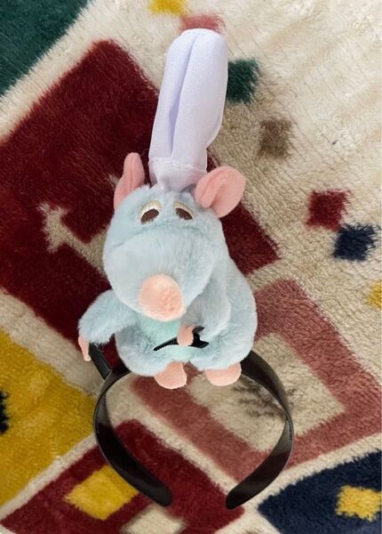 新品 レミーのおいしいレストラン カチューシャ 前髪クリップ ぬいぐるみ