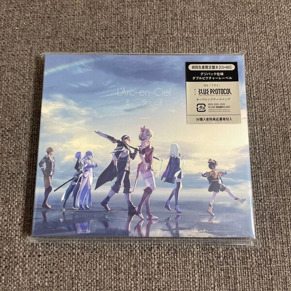 初回限定盤B L'Arc〜en〜Ciel ミライ CD+Blu-ray デジパック仕様 ダブルピクチャーレーベル
