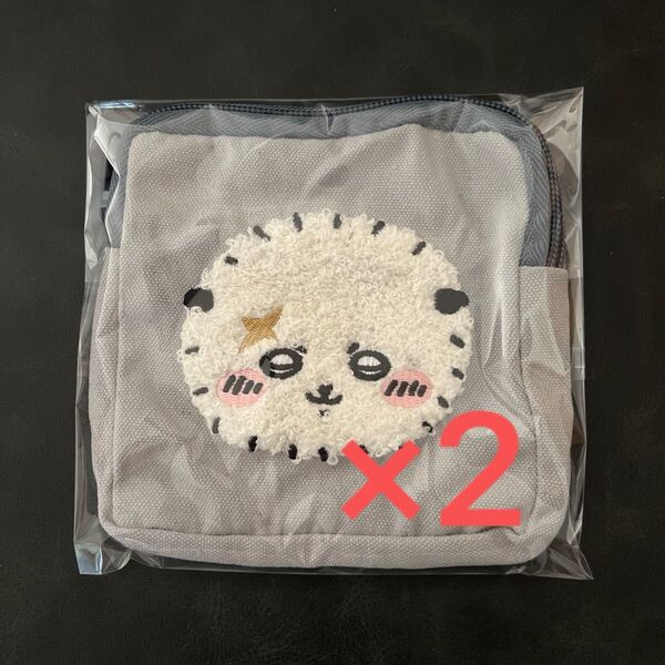 ちいかわ もこもこポーチ2 ラッコ2個