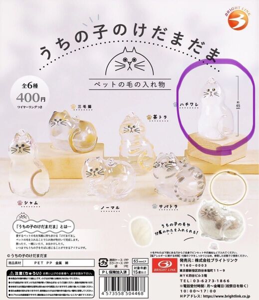 ガチャ うちの子のけだまだま ハチワレ