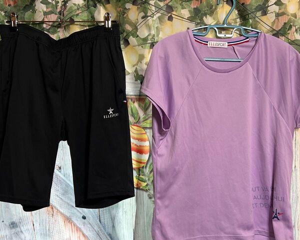 ELLE SPORT Tシャツ&ハーフパンツ 2点セット