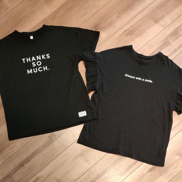 プリントTシャツ 2枚セット 160