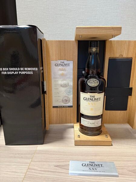 THE GLENLIVET グレンリベット 25年 正規品 旧ラベル スコッチウイスキー 43% 古酒 箱付