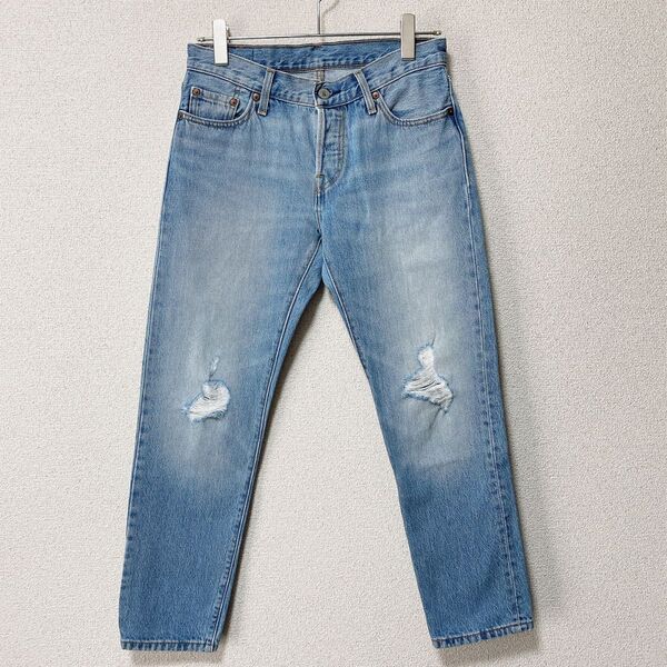 Levi's リーバイス■レディース 501CT カスタム テーパード ジーンズ ■クラッシュ加工 パンツ■ダメージ W25