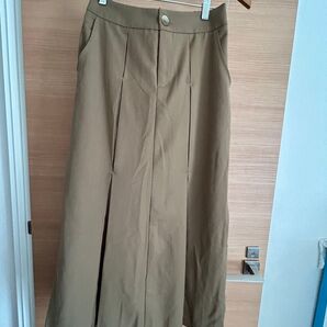 スカート カーキ ロングスカート
