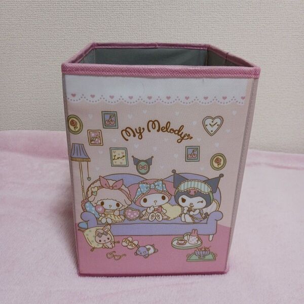 My Melody マイメロディ 収納ボックス ピンク 折り畳み 折りたたみ ガールズトーク ハーフ サンリオ Sanrio