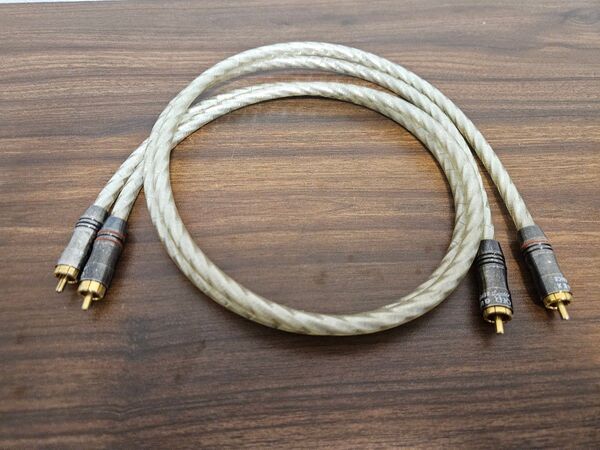 QED QUNEX REFERENCE 高音質 SILVER SPIRAL RCAケーブル ペア ケーブル長 1m