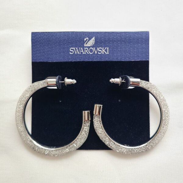 SWAROVSKI スワロフスキー リング ピアス アクセサリー シルバー フープ