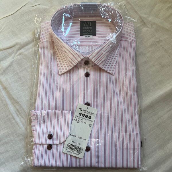 新品 タグ付き ブリックハウス 東京シャツ 長袖 ワイシャツ カッターシャツ M 形態安定
