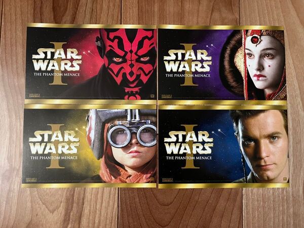 スターウォーズ エピソード1 ファントムメナス トレーディングカード 4枚セット