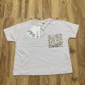 ZARA 新品未使用 Tシャツ 100 105cm ピンク 半袖