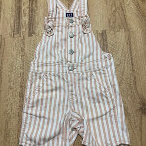 GAP ベビー オーバーオール ストライプ 90くらい?