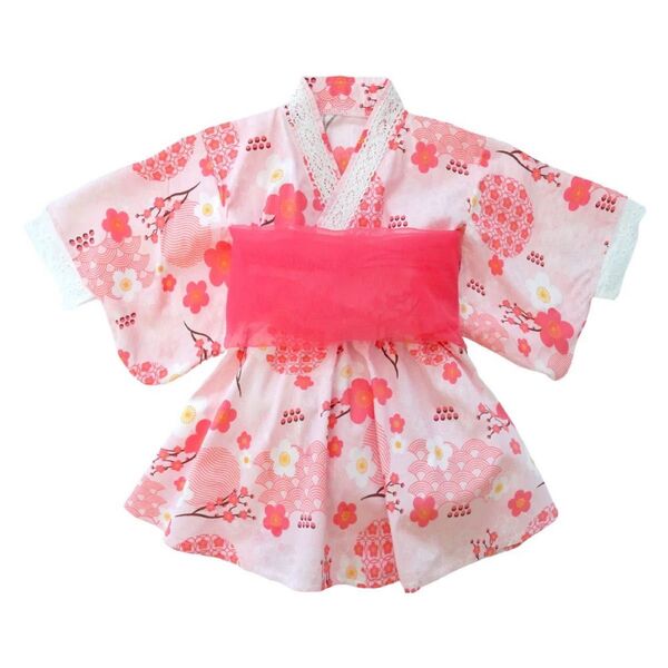新品 キッズ 浴衣 セット 幼児用ゆかたドレス 子ども 110cm 綿95% 浴衣 女の子