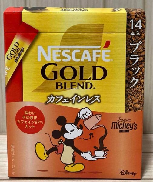ネスカフェ ゴールドブレンド カフェインレス バリスタミッキー 14本