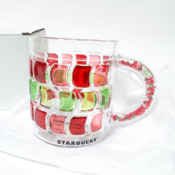 スターバックス 耐熱グラス マグカップ クリスマス ホリデー 2024 スタバ