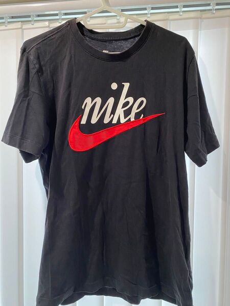 NIKE Tシャツ ヴィンテージ 古着 NIKE ナイキ ロゴTシャツ ブラック ビッグスオッシュ Sサイズ