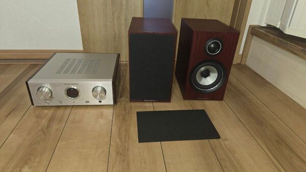 B&W 707S2/MR ブックシェルフスピーカー + Marantz HD-AMP1 メインアンプ(リモコン無し)