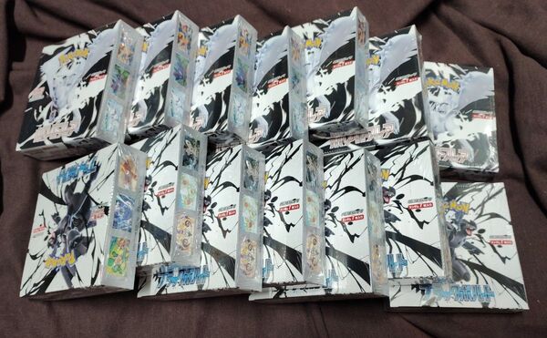 ポケモンカード 拡張パック ブラックボルト ホワイトフレア 未開封シュリンク付き 各7ボックスで計14ボックス