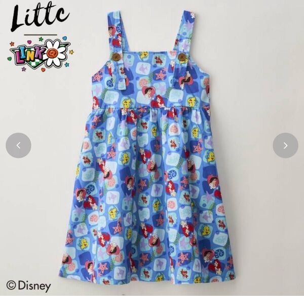 新品 100cm リトシー しまむら アリエル ワンピース LINK@プリンセス