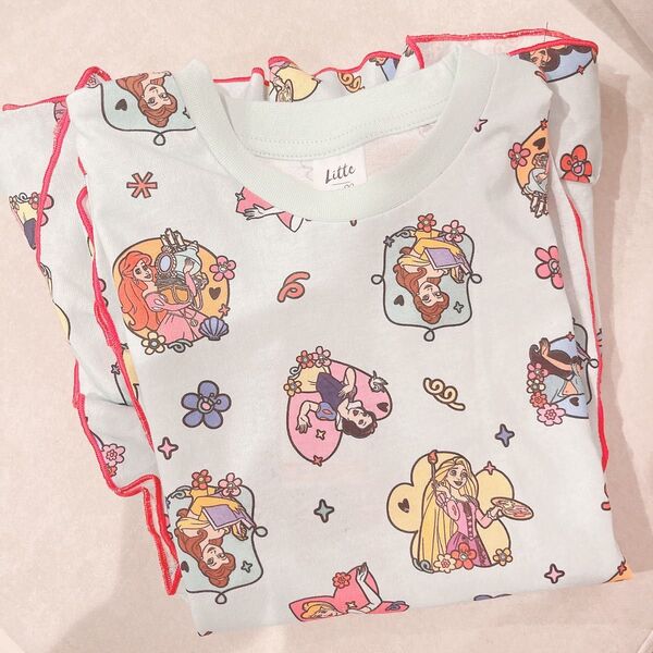 120cm 新品 リトシー ディズニー しまむら Tシャツ 半袖 プリンセス
