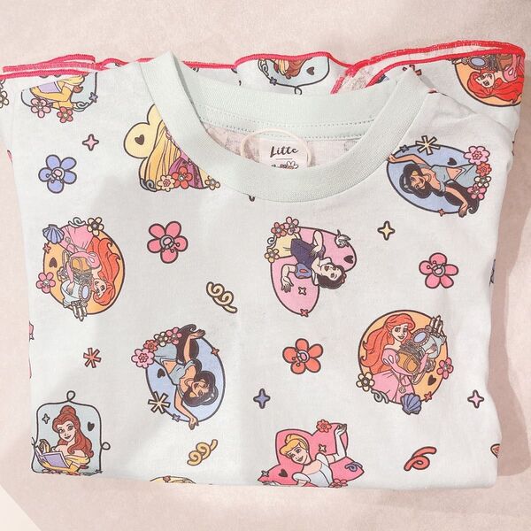 110cm 新品 リトシー ディズニー しまむら Tシャツ 半袖 プリンセス