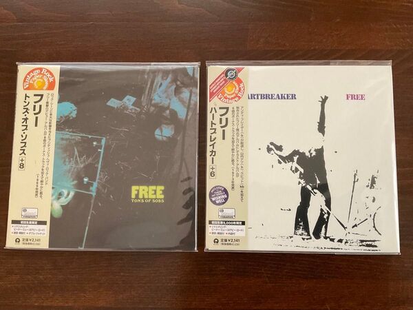 FREE 初回生産限定盤CD「トンズ・オブ・ソブズ+8」「 ハートブレイカー+6」紙ジャケット帯付 コレクターズシングル3枚オマケ