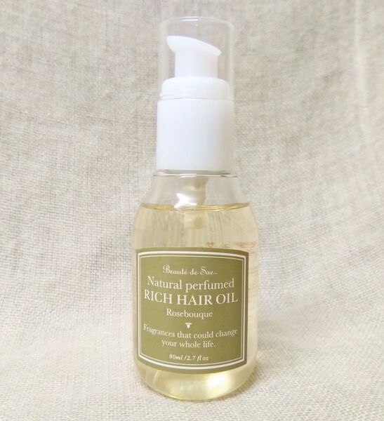 (新品未使用) Beaute de Sae ボーテ デュ サエ ナチュラル パフュームド リッチ ヘア オイル (ローズブーケ)
