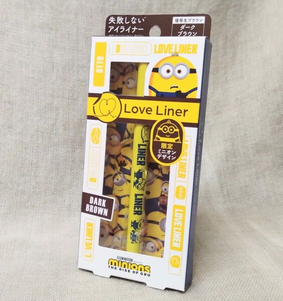 (新品未使用) LOVE LINER ラブ ライナー リキッド 限定ミニオンデザイン (アイライナー) ダークブラウン