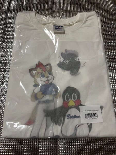 フレップ×つば九郎 コラボTシャツ Lサイズ 新品未開封 日本ハムファイターズ ヤクルトスワローズ FAV限定