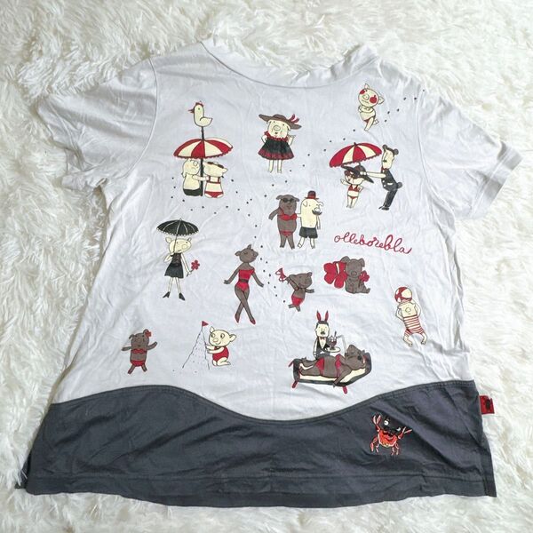 ★美品★OLLEBOREBLA オレボレブラ ブタさん Tシャツ カットソー フリーサイズ アルベロベロ ALBEROBELLO