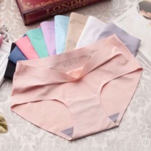 Lサイズ5枚セットレディース ショーツ 無地 シームレスショーツ 肌に優しい 高通気性と伸縮性 無縫製