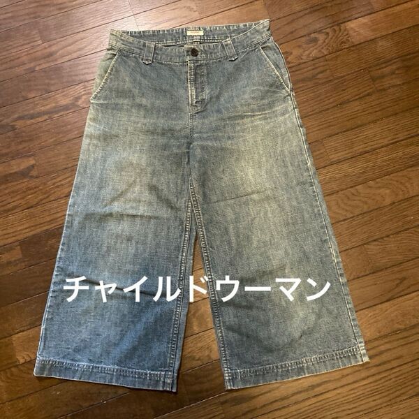 チャイルドウーマン デニム クロップドパンツ ガウチョパンツ ワイドパンツ サイズ4