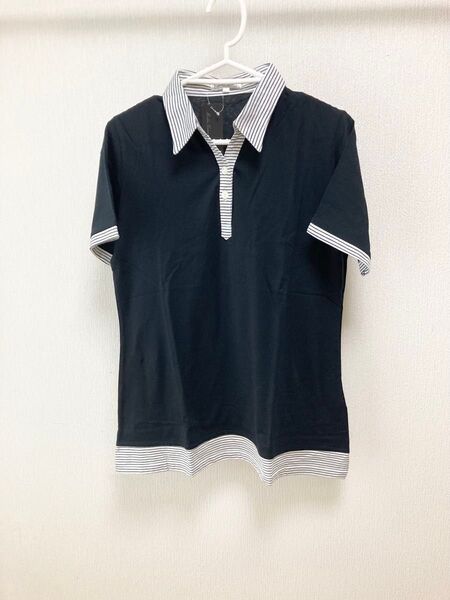 MockaGiene 半袖ボーダーチュニック tシャツ 綿100% M〜Lサイズ 新品タグつき