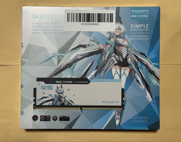 新品 未開封 Asgard ROG STRIX 吹雪 メモリ 64GB ( 32GB×2枚 ) DDR5-6400 RAM