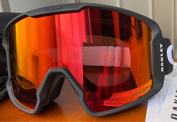 OAKLEY LINE MINER XMプリズムレンズ Mサイズ試着のみ専用袋,ケース付