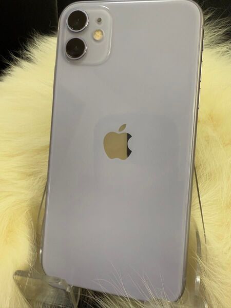 iPhone 11 128GB SIMフリー MWM52J/A パープル「美品」バッテリー100%