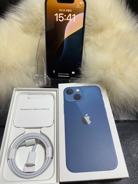 iphone 13 mini 128GB ブルー 国内版 SIM フリー「美品」