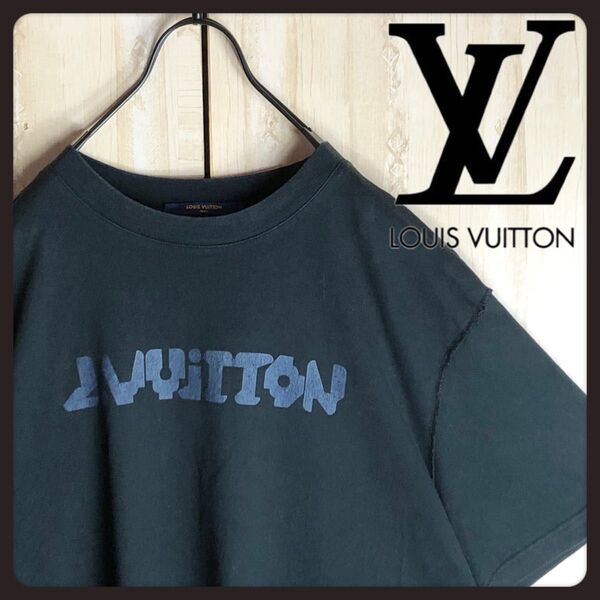 LOUIS VUITTON ルイヴィトン tシャツ ビックLVロゴ 両面ロゴ入り