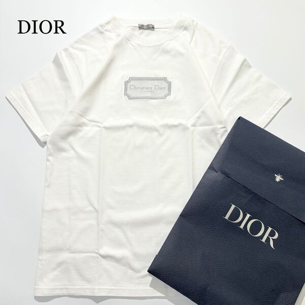 【未使用級】Dior Homme Tシャツ 刺繍ロゴ ホワイト S