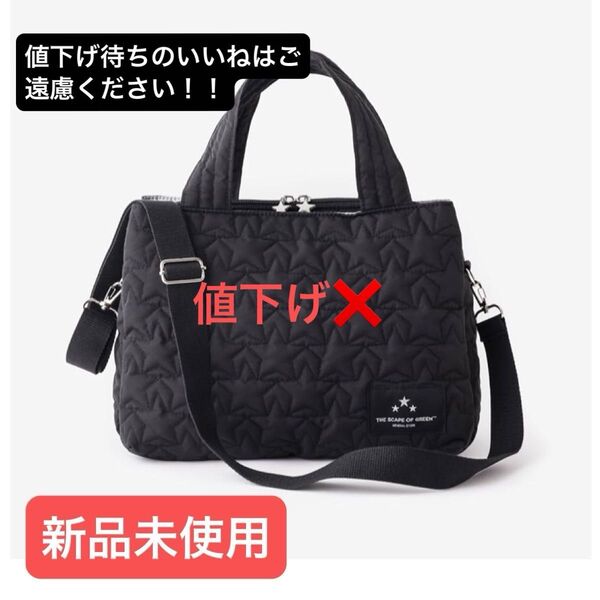 新品未使用 The SCAPE OF GREEN 軽量 スター キルティング バッグ 雑誌付録 軽い