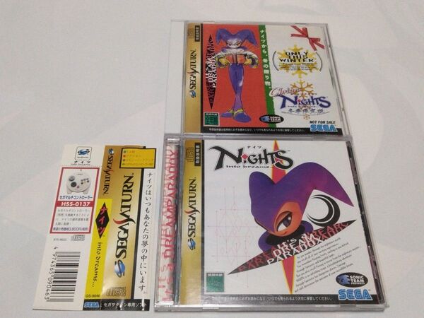 【SS】 NiGHTS ナイツ & クリスマスナイツ 2本セット セガサターン