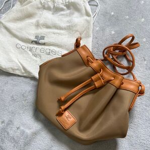 Courreges クレージュ バッグ ベージュ ショルダーバッグ 新品未使用