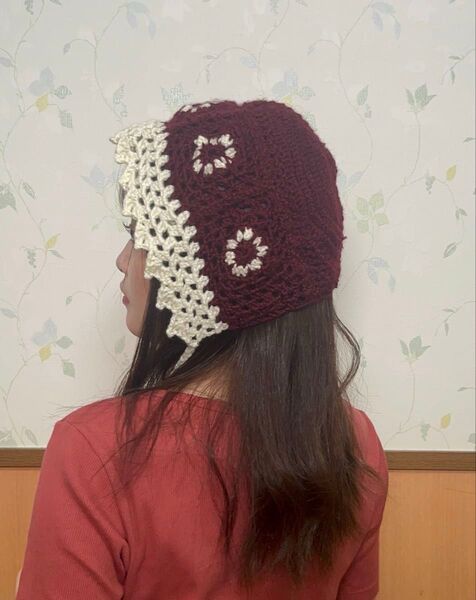バラクラバ 手編み ハンドメイド