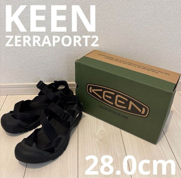 KEEN ZERRAPORT2 28.0cm BLACK/BLACK キーン サンダル スポーツサンダル