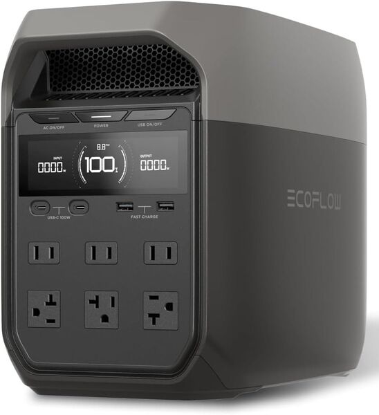 EcoFlow DELTA 3 ポータブル電源 1024Wh リン酸鉄リチウムイオン 大容量 定格出力1500W