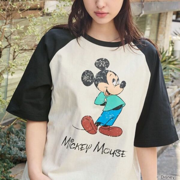 新品 ディズニー ミッキーマウス Tシャツ L