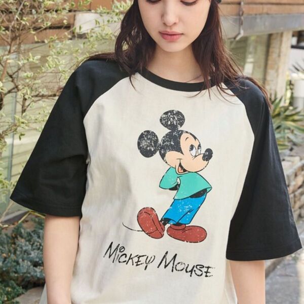 新品 ディズニー ミッキーマウス Tシャツ L