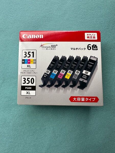 【未使用/2025.10期限】キャノン純正品 BCI-351XL+350XL/6MP 大容量 マルチパック