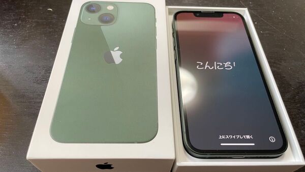米国版 iPhone 13 mini 128GB アルパイングリーン MNF83LL/A SIMフリー シャッター音無し