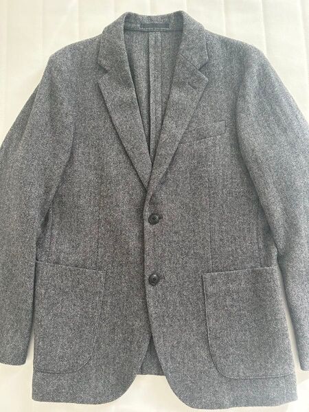 ユニクロ UNIQLO テーラードジャケット グレー メンズSサイズ